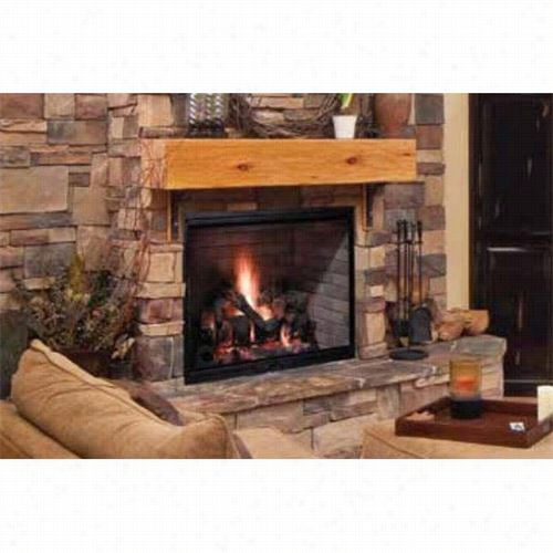 Majestic Sb60hb 38&qout;" Radiant Forest Burn1ng Fireplace W-herringbon Ebick Pattrn