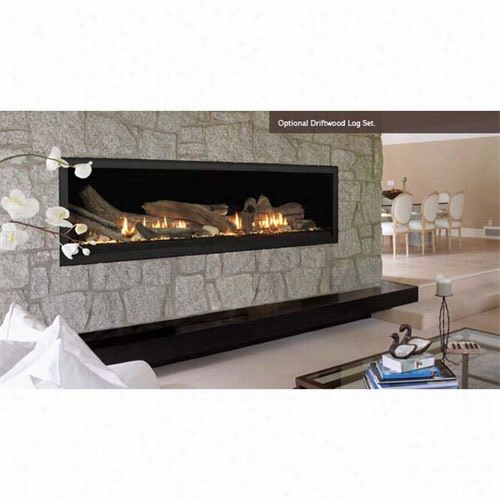 Majestic Vwdvp70ntsc Aura 0"" Top Vent Linear Direct Vent Fireplace