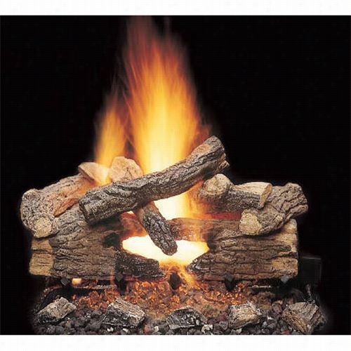 Majestic Vwf18most-vwf18st 18&uot;" Massive Oak See-thru 9 Piece Refractory Log Set Wi Th Burner Assembly