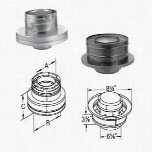 M&g Duravent 46dva-kcc 4"" X 6-5/"" Inner Diameter Galvanized Chimney Conversion Kit C