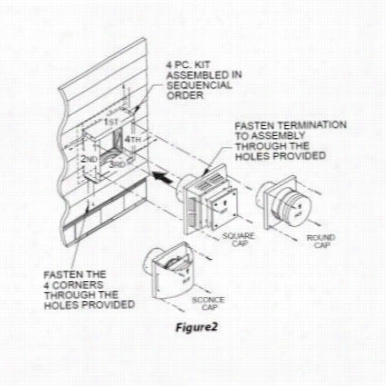 M&ammpg; Duravent 46dva-vsks 4"" X 6-5/8"" Galvanized Vinyl Siding Standoff  Kit