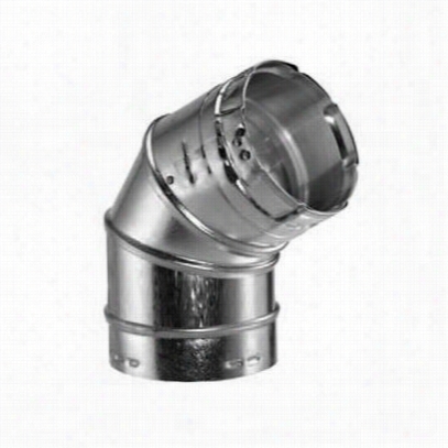 M&aamp;g Duravent 4gvl45 Round Gas Vent Aluminum45/60 D Egree Adjustable Elbow Ith 4" ;" Inber Diameter