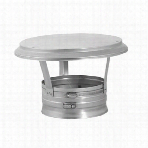 M&g Duravent 6dfs-vc 6"" Duraflex  Vertical Cap In Stainless Steel