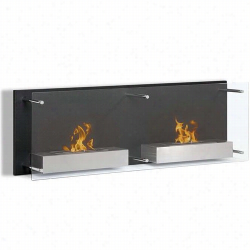 Moda Flame Gf101301 Faro Wall Mounted Ethanol Fireplace