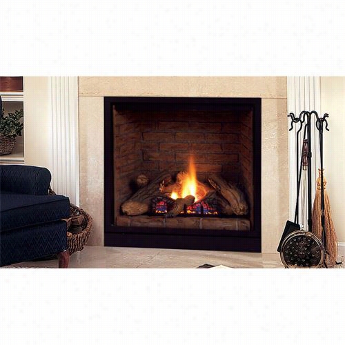 Monessen Bldv400 Belmont 36"" Top Vent Convertible Signature Command Control Clean Face Direct Vent Fireplace