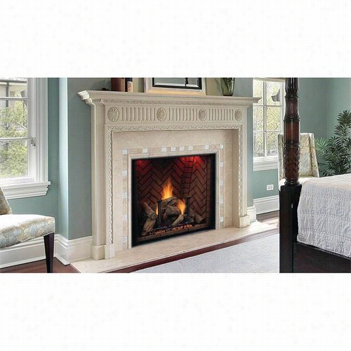 Monessen Khldvp500 Covington 48"" Top Vent Clean Face Direct Vent Fireplace With Signature Command System