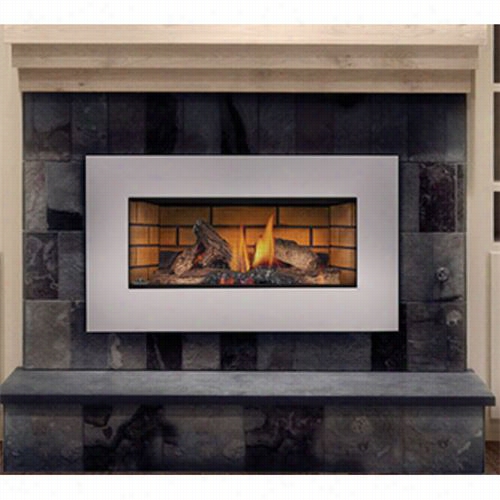 Nwpoleon Gi36000-4nsb Roxbury Basic Natural Gas Fireplace Set In With Glass