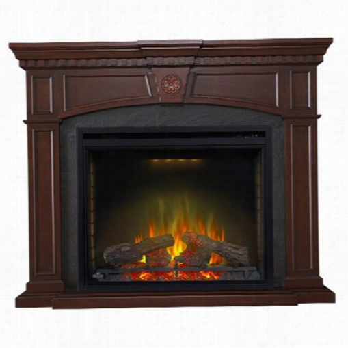 Napoleon Ne Fp33-0141m 333"" Harlow El Ectric Fireplace Mantel Package In Mahogany
