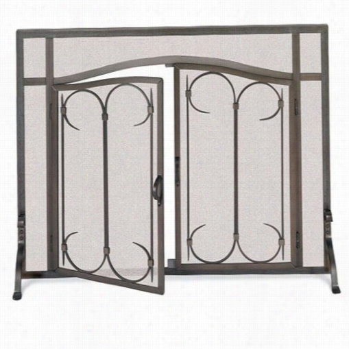 Plgrim 18428 Iron Gate Arched Door Screen