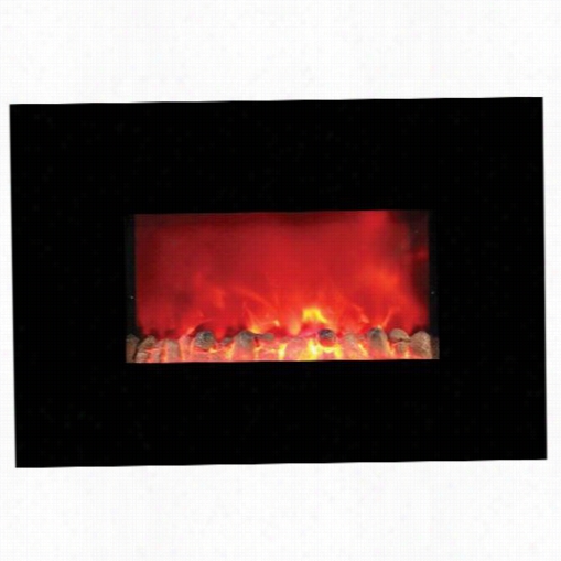 United States Stove Company Ewh38 Medium Wall Prepare Electric Fireplace In Blacck