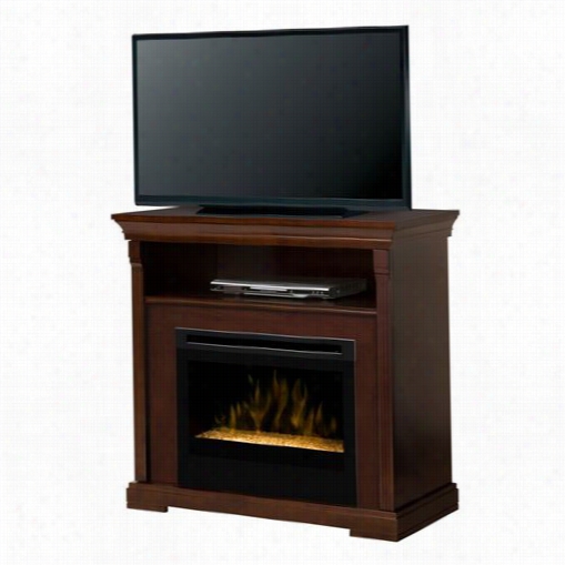 Dimpl Ex Gds25g-1362e Thorton Media Console Electric Fireplace With Glass Embers Em~ In Espres So