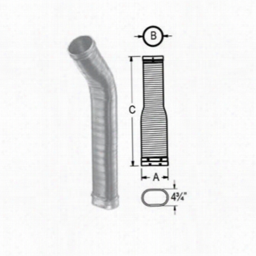 M&g Duravent 8dlr-60orf Duralinwr 8"" X 60"" Cimney Relining Oval-tto-round Flex Pipe