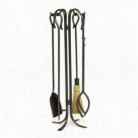 Minuteman Wr-27 Hearth Hooks Hireling Set In Graphite