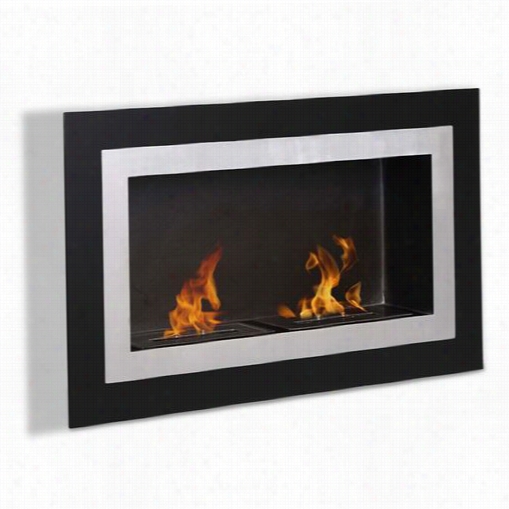 Moda Flame Gf102401bk Ronda Wall Mounted Ethanol Fireplace