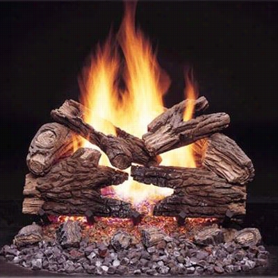 Monessen Vwf30mmo 30"" Massive Oak 7 Drama Log Put With Csa Vented Burner A Ssembly