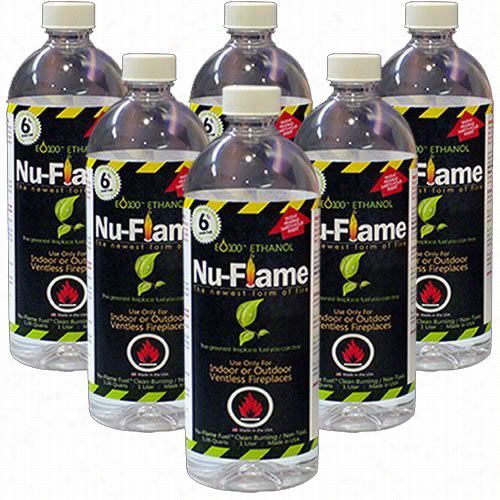 Nu-flame Nf-bioeth6l 6-1 Ilter Bottles Ethanol Fuel