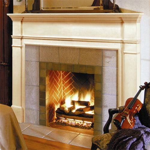 Pearl Mantels 120-56 The Windsor Flush Mount Mantel Surround 56w X 42h Unfinished Sole