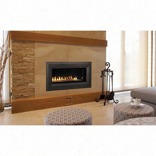 Superior Fireplaces Ldv43 Venice Lights 43"" Linear Direct Vent Fireplace