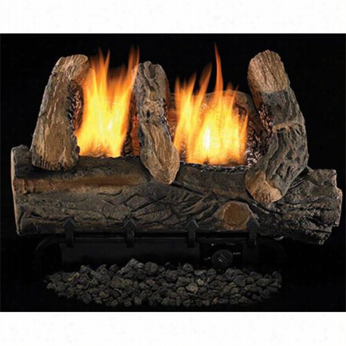 Superior Fireplaces Lvs18vo-vs1824 18"" Vintag Eoak Log Set With 18""/24"" Single Burner And Manual Control