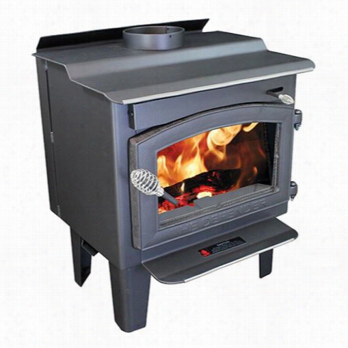 Vogelzang Tr001b Defender 1200 Sq. Ft. Wood Burning Stove With Gale Er-legs