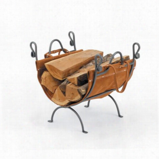 Woodfield 6274 Vintage Irkn Log Rack With Leather Carrier