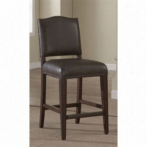 American Inheritance 134896sd-l41 Worthington 49""h Stationary Stool In Suede/tobacco