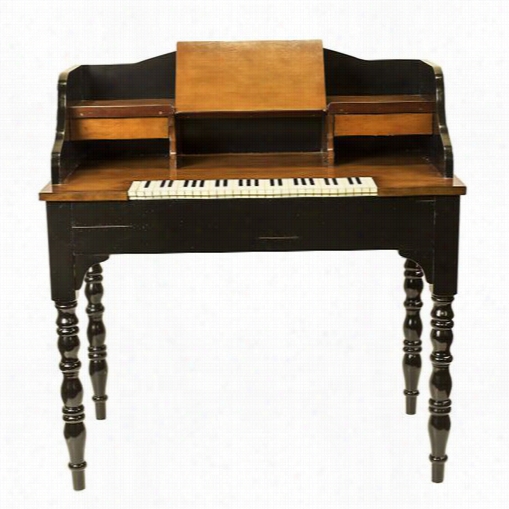 Authentic Models Mf118 Chopin's Desk In Honey/black