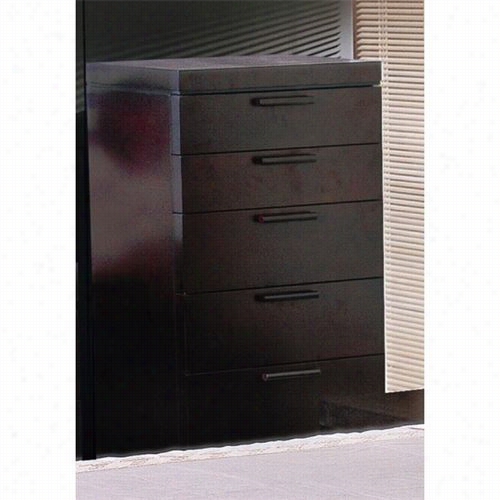 Bevverly Hills Furniture Milano-chiffomierr Milano 6 Drawers Chiffonier In Espresso