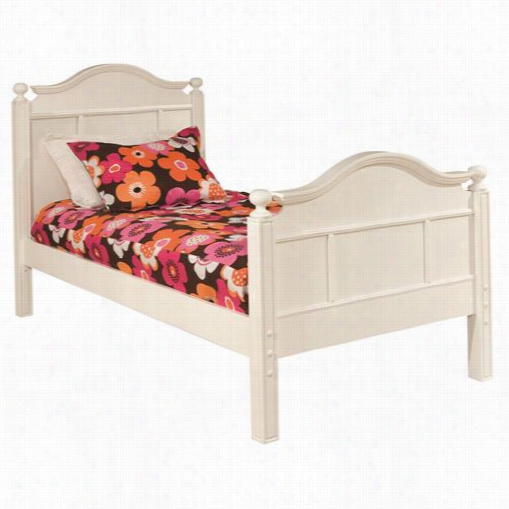 Bolton Furniture 9881500t Emma Twin Bed In White With Tall Headboard