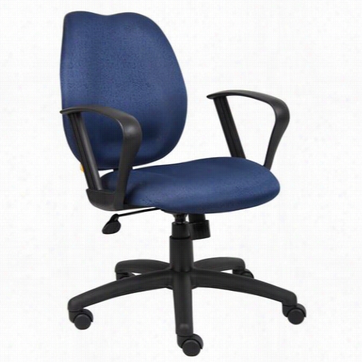 Boss Office Products B1015 Task Chair With Loop Arms