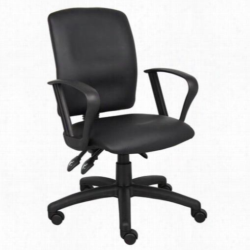 Boss Office Products B347 Multi-function Leatherplus Task Chair With Loop Ars