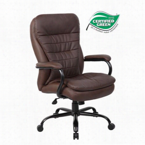 Boss Office Prdoucts B991-bbb Hevy Duty Double Plush Leatherplus  Chair
