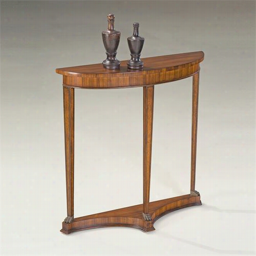 Butler 15980090 Connnoisseur's Demilunne Console Table In Rosewood Crown