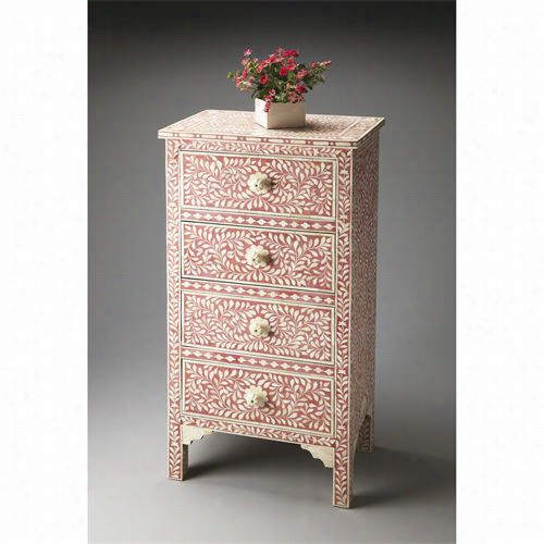 Butler 28500770 Inheritance Foud Drawer Chest In Rose