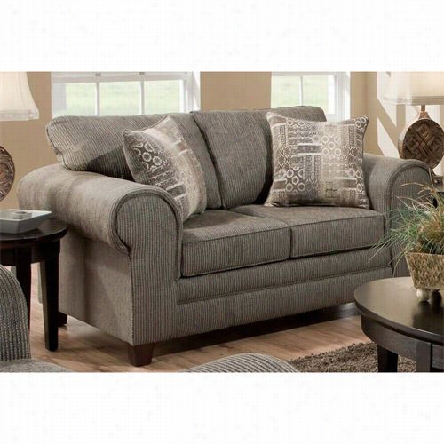 Cheldea Home Furniture 183752-5750 Camden Loveseat In Romance Graphite