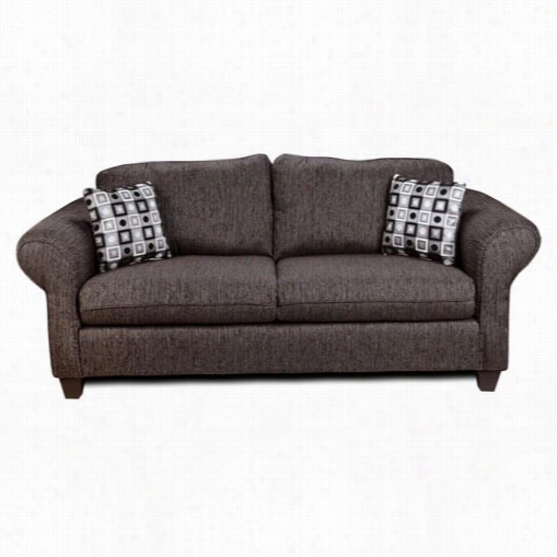 Chelsea  Home Furniture 292900-s Tammy Sofa In Gazelle Black/darko Ebony