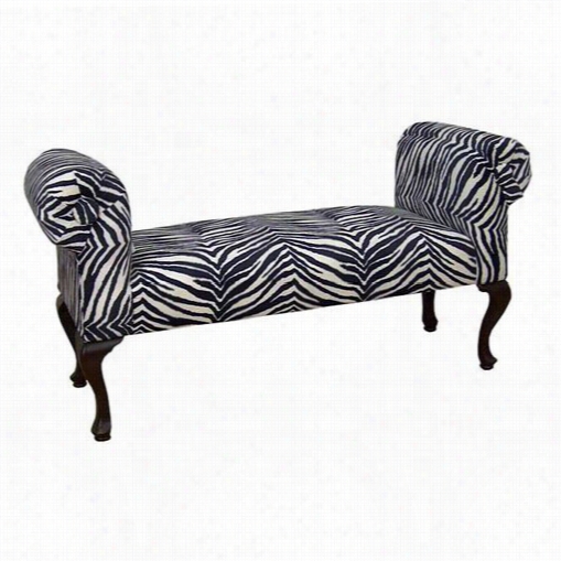 Chelsea Home Furniture 4040-z 4040 Seires Bench In Zebra