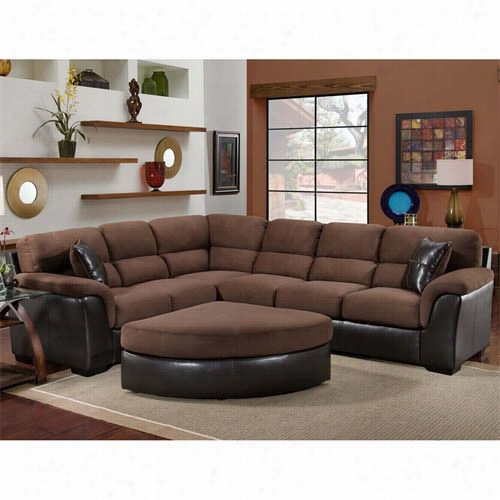 Chelse Home Furniturs 75e388-6365 Mclean 2 Pieces Sectional