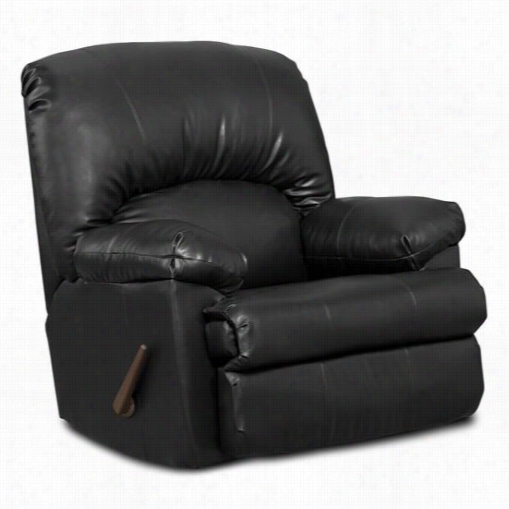 Chelsea Home Furnitture 8500-bk Verona I Charles Recliner In Black Blended Leather