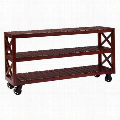 Coast To Coast 67440 66"" Console Trolley In Lilburn Cherry