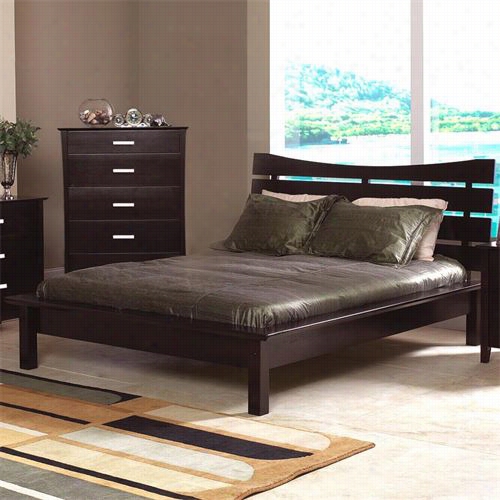 Coaster Equipage 5631q Stuart Contemporary Queen Platform Bed With Slat Headboard