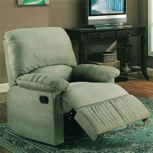 Coaster Furniture 600267g Bagio Glider Recliner In Sage Microfiber