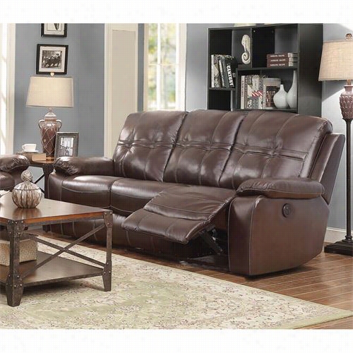 Coaster Furniture 601631 Holloway Motion Sofa In Dark Bro W N