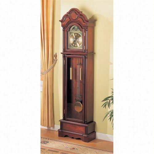 Costerr Furniture 900749 Battery Powered Grandfather Clock In Cherry