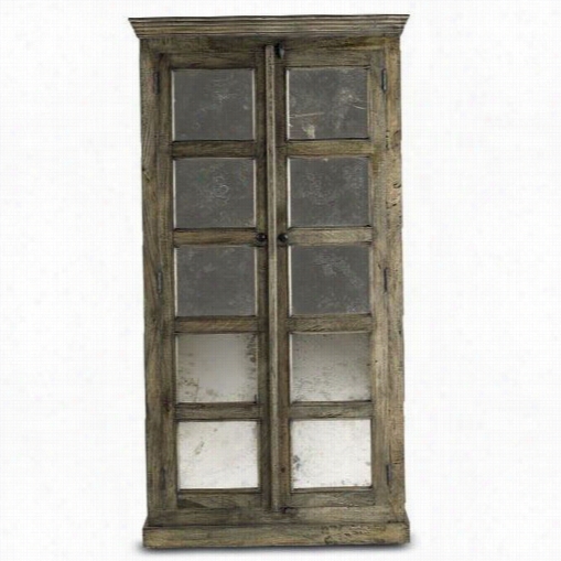 Currey And Company 3017 Kinsett Cabinet In Natural/black Patina