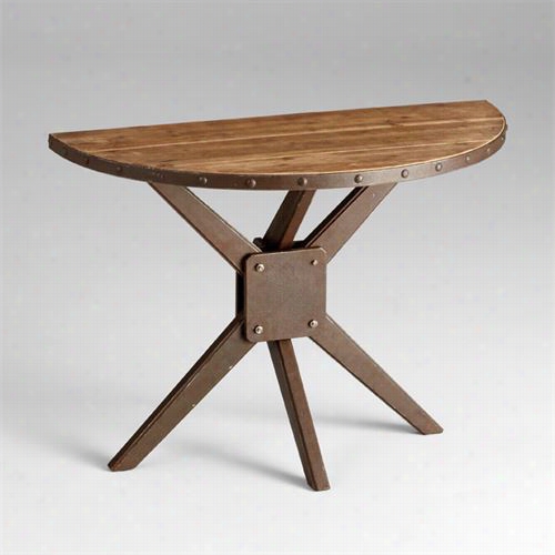 Cyan Desogn 05068 Kell Solace Table In Raw Iron/natural Woood
