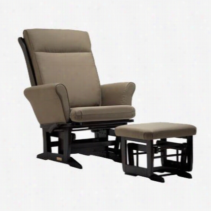 Dutailier 832-120 Wood 32-1/4""w Multiposition And Recliner Glider