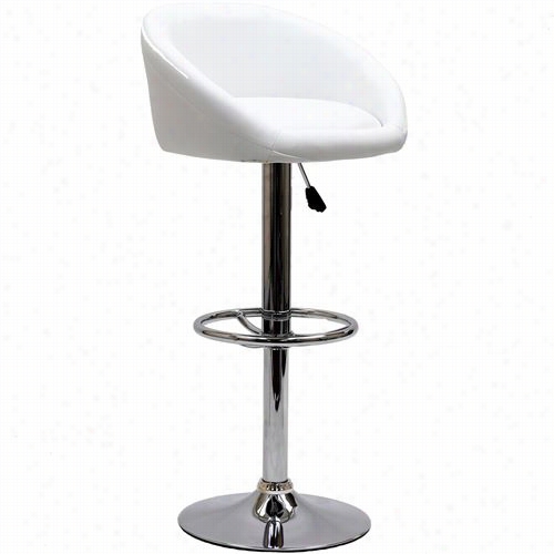 East End Imports Eei-583-whi Marshmallow Barstool In White