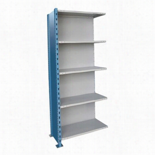 Hallowe1l Ah7720-2407pb 48""w X 24""d X 87""h 5 Adjustable Shelves Add-on Unit Closed Style -hpost High Capaciy Shelving