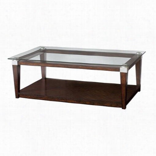 Hammary 247-912 S Olitaire Rectangular Cocktail Table In Rich Dark Brownn